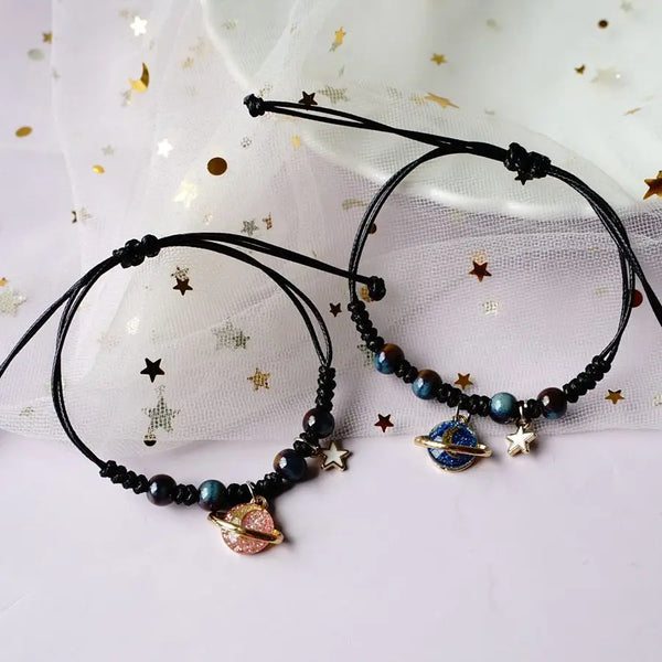 Pulsera Planeta Nuevo Universo Estrellas Pop La Luna Amantes Novias Estudiantes Regalo