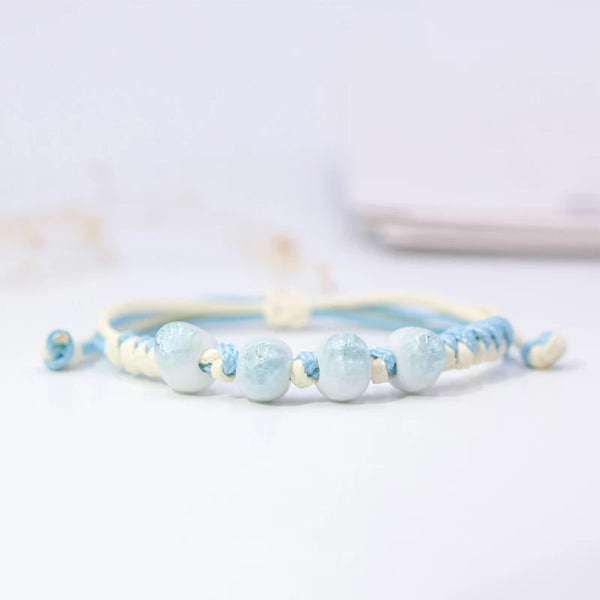 Pulseras de cerámica para mujer hechas a mano DIY Artware Pulsera retro