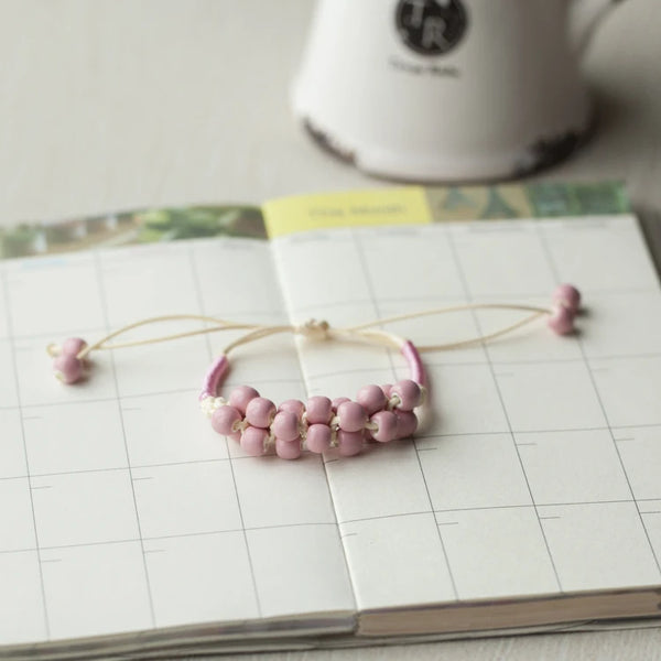 Pulseras de cerámica hechas a mano DIY Artware Pulsera retro para mujer