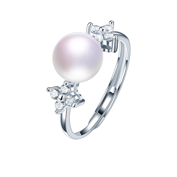 Anillos de circonita cúbica de aniversario Shine Star en plata de ley 925 para mujer