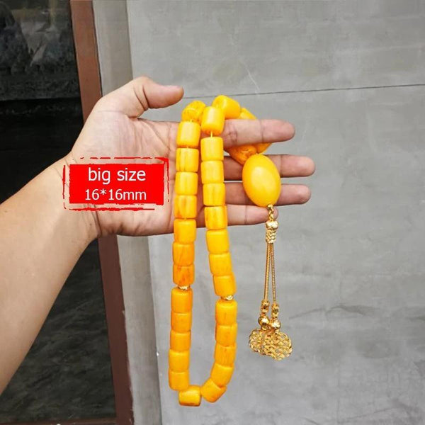 Turkish design Tasbih 33 45 51 66 99 Resin Beads Ambers color high quality misbaha Man's Islam bracelets