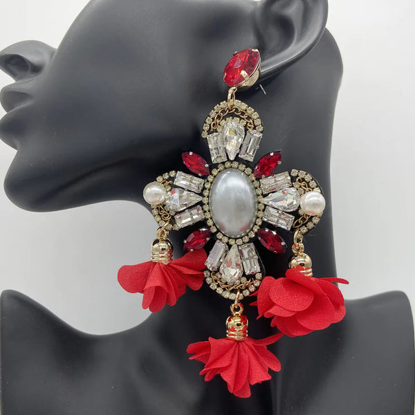 Nuevos pendientes grandes bohemios de moda para mujer