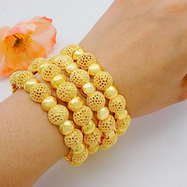 4 pulseras de cuentas africanas para mujer, joyería de moda, estilo indio nigeriano.