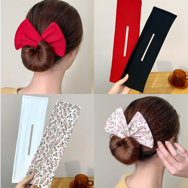 1 horquilla para el pelo con estampado de moño multicolor
