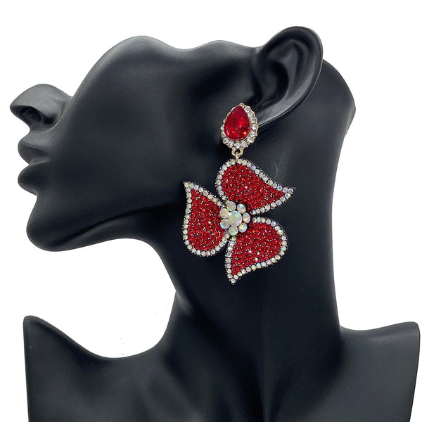 Nuevos pendientes bohemios con diamantes de imitación, pendientes de moda para mujer