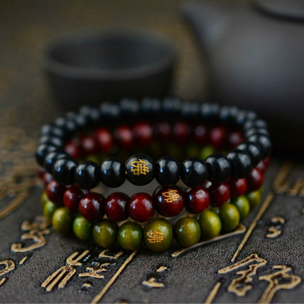 Pulsera de Buda rechoncho tallado de 8 mm