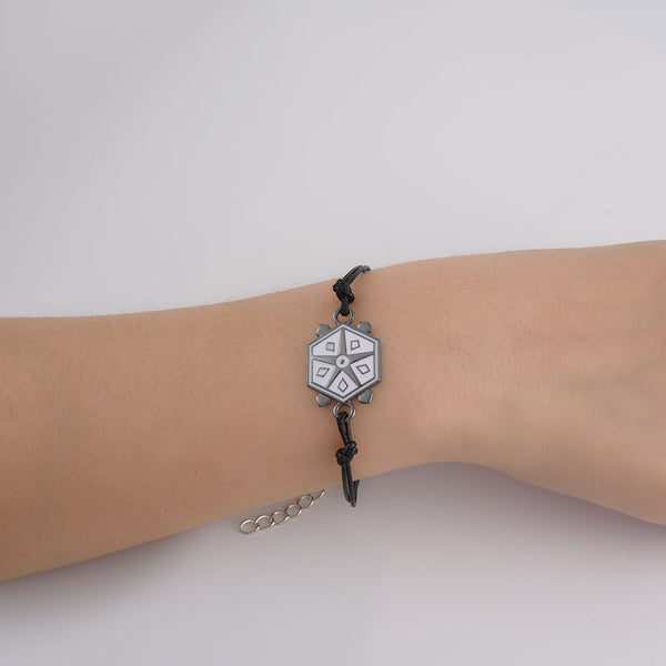 Pulsera de mariquita con dije de cuerda de tortuga Pulseras de mariquita