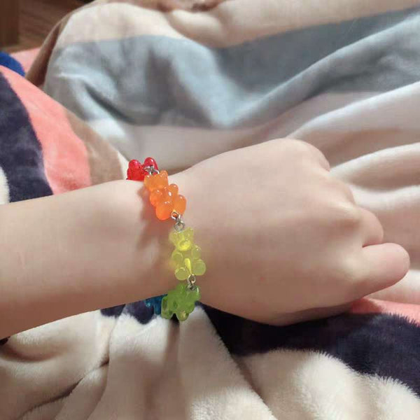 Pulsera de caramelos arcoíris de dibujos animados