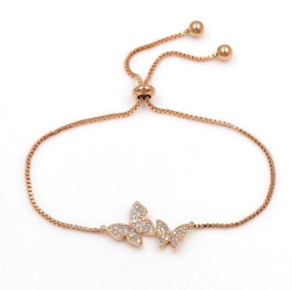 Pulsera de mariposa elegante y clásica de moda