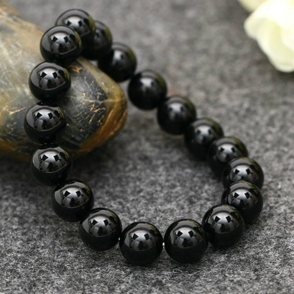 Pulsera de turmalina negra natural