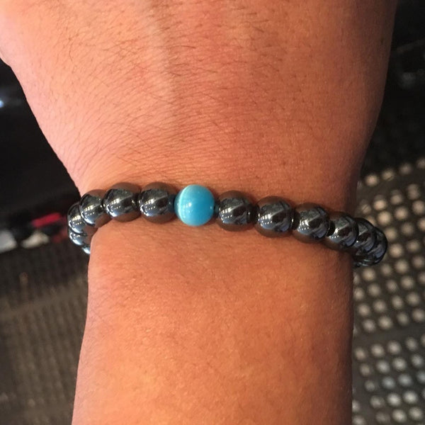 Pulseras DIY de ónix con gotas de agua de 8 mm